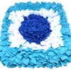 Čmuchací kobereček EXTRA HUSTÝ 3odstíny modré (45x45cm)