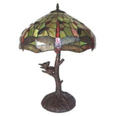 Clayre & Eef Stolní lampa Tiffany DRAGONFLY 5LL-6111