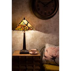 Clayre & Eef Stolní lampa Tiffany TREE 5LL-6226
