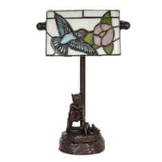 Clayre & Eef Stolní lampa Tiffany BIRD 5LL-6050
