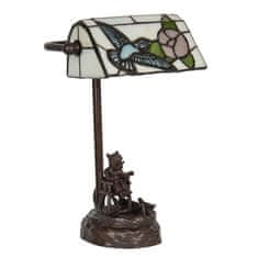 Clayre & Eef Stolní lampa Tiffany BIRD 5LL-6050
