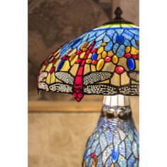 Clayre & Eef Stolní lampa Tiffany DRAGONFLY 5LL-6186