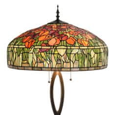 Clayre & Eef Stojací lampa Tiffany TULIPS 5LL-6041