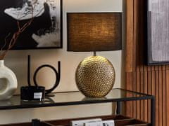 Beliani Keramická stolní lampa zlatá NASVA