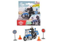 Dickie Policejní motocykl 10 cm s přísl.