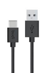 SEFIS nabíjecí datový kabel Budget s konektory USB-A a USB-C 1,2m černý