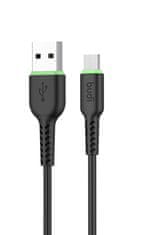 SEFIS nabíjecí datový kabel GR s konektory USB-A a Micro-USB 1m černý