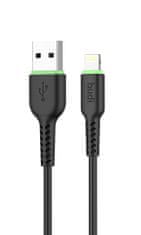 SEFIS nabíjecí datový kabel GR s konektory USB-A a Lightning 1m černý