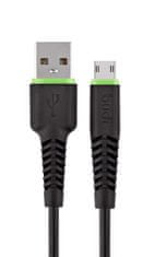SEFIS nabíjecí datový kabel GR2 s konektory USB-A a Micro-USB 1,2m černý