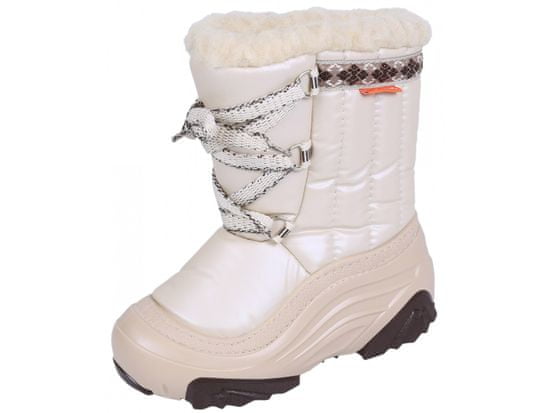sarcia.eu Béžové oteplené sněhové boty JOY 2 20-21 EU