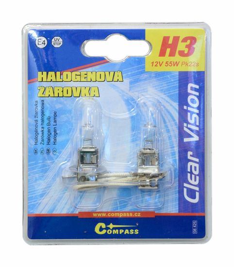 Compass Autožárovka 12V H3 55W 2ks DBB