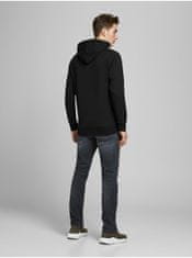 Jack&Jones Černá basic mikina s kapucí Jack & Jones Basic XS