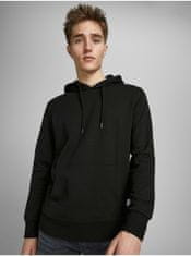 Jack&Jones Černá basic mikina s kapucí Jack & Jones Basic XS