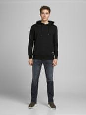 Jack&Jones Černá basic mikina s kapucí Jack & Jones Basic XS