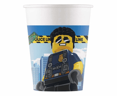 Procos Papírové kelímky Lego City - 8 ks / 200 ml