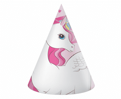 Procos Papírové kloboučky Magical unicorn - 6 ks