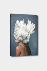 Hanah Home Obraz WOMAN WITH WHITE FLOWER 50x70 cm