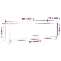 Vidaxl Šatní skříň hnědý dub 100 x 32,5 x 35 cm kompozitní dřevo