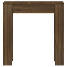 Vidaxl Jídelní stůl hnědý dub 140 x 74,5 x 76 cm kompozitní dřevo