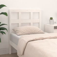 Vidaxl Čelo postele bílé 95,5 x 4 x 100 cm masivní borovice