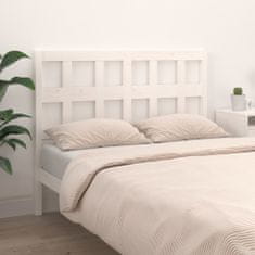 Greatstore Čelo postele bílé 145,5 x 4 x 100 cm masivní borovice