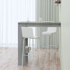 Greatstore Nástěnný barový stolek šedý sonoma 102 x 45 x 103,5 cm