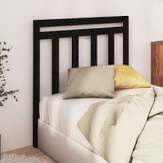 Greatstore Čelo postele černé 81 x 4 x 100 cm masivní borovice
