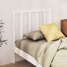 Greatstore Čelo postele bílé 96 x 4 x 100 cm masivní borovice