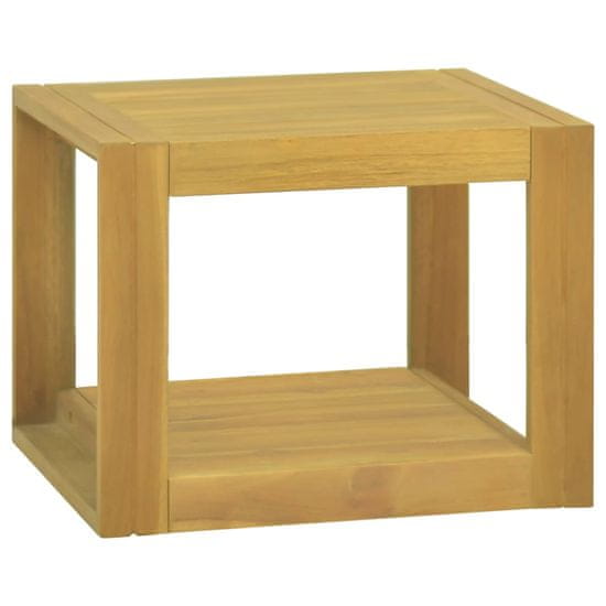 Greatstore Nástěnná koupelnová skříňka 45 x 45 x 35 cm masivní teak