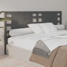 Vidaxl Čelo postele šedé 156 x 4 x 100 cm masivní borovice