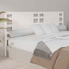 Vidaxl Čelo postele bílé 146 x 4 x 100 cm masivní borovice