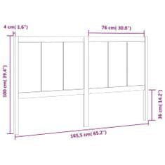 Vidaxl Čelo postele 165,5 x 4 x 100 cm masivní borovice