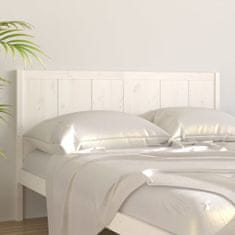 Vidaxl Čelo postele bílé 205,5 x 4 x 100 cm masivní borovice