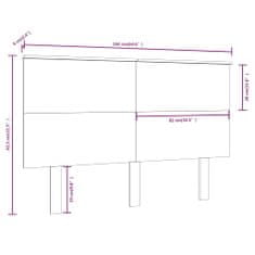 Vidaxl Čelo postele 164 x 6 x 82,5 cm masivní borovice