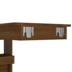 Vidaxl Nástěnný barový stolek hnědý dub 102 x 45 x 103,5 cm