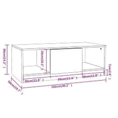 Vidaxl Konferenční stolek černý 102 x 50 x 36 cm kompozitní dřevo