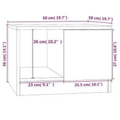 Greatstore Konferenční stolek betonově šedý 50x50x36 cm kompozitní dřevo