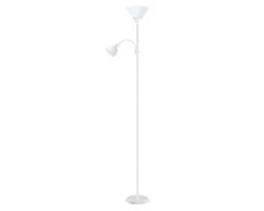 Platinet Lampa podlahová E27+E14 White