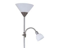 Platinet Lampa podlahová E27+E14 Grey