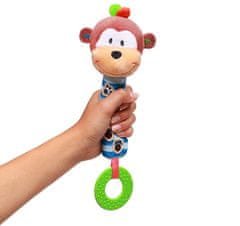 BabyOno Pískací hračka s kousátkem opička GEORGE