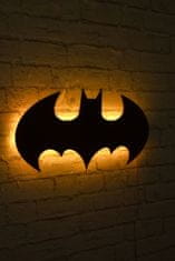 Hanah Home Nástěnná dekorace s led osvětlením Batman žlutá