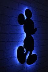 Hanah Home Nástěnná dekorace s led osvětlením Mickey Mouse modrá