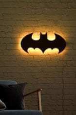 Hanah Home Nástěnná dekorace s led osvětlením Batman žlutá