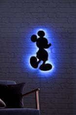 Hanah Home Nástěnná dekorace s led osvětlením Mickey Mouse modrá