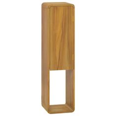 Greatstore Nástěnná koupelnová skříňka 25 x 25 x 100 cm masivní teak