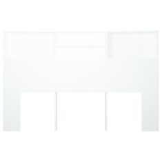 Greatstore Čelo postele s úložným prostorem bílé 160 x 19 x 103,5 cm