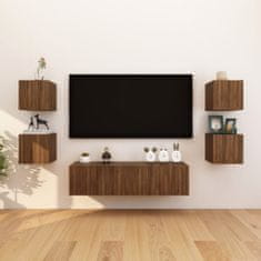 Vidaxl Nástěnné TV skříňky 2 ks hnědý dub 30,5 x 30 x 30 cm