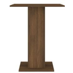 Greatstore Bistro stolek hnědý dub 60 x 60 x 75 cm kompozitní dřevo
