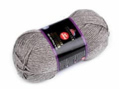 Kraftika 1ks (75105) šedá příze pletací everyday new tweed 100 g