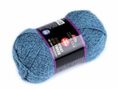 Kraftika 1ks (75107) modrá příze pletací everyday new tweed 100 g